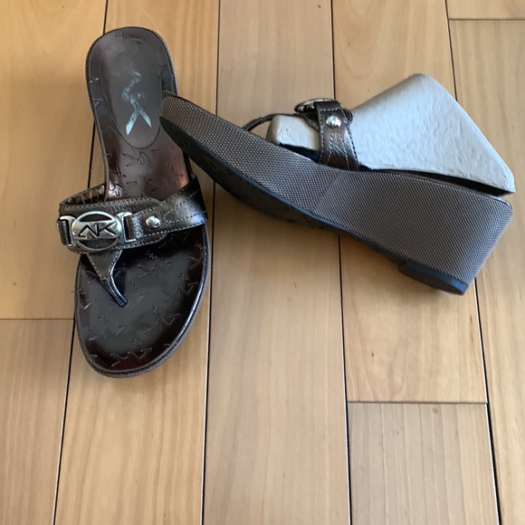 ANN KLEIN wedges in copper brown AKEXERT, 6 1/2 size - Picture 7 of 7